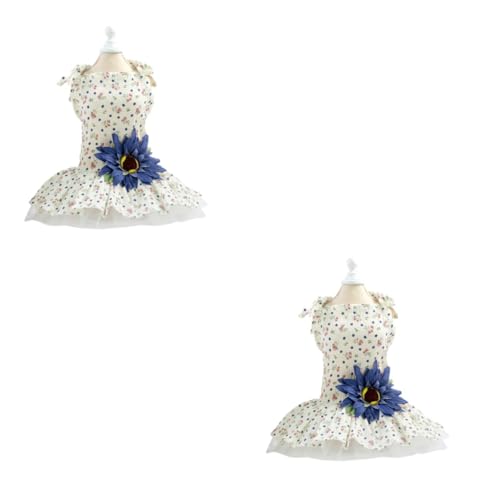 Housoutil 2 Stücke Haustier Kleid Hund Spitze Kleidung Daisy Und Sonnenblumen Decor Hochzeit Karneval Geburtstag Fotos Housoutil 2 Stücke Haustier Kleid Hund Spitze Kleidung Daisy Und Sonnenblumen Decor Hochzeit Karneval Geburtstag Fotos von Housoutil