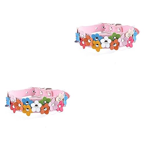 Housoutil 2St Haustierhalsband Haustier Hundehalsband Pu Hundeleine Seil Kleiner Blumenhund Housoutil 2St Haustierhalsband Haustier Hundehalsband Pu Hundeleine Seil Kleiner Blumenhund von Housoutil