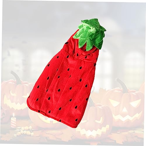 Housoutil 2St Haustierkleidung Haustierbekleidung Halloweenkostüm roter Kapuzenpullover Fracks Kleider Mäntel Erdbeer-Hunde-Hoodie-Mantel Haustier-Kapuzenpulli die Katze Erdbeerhund Erdbeere Housoutil 2St Haustierkleidung Haustierbekleidung Halloweenkostüm roter Kapuzenpullover Fracks Kleider Mäntel Erdbeer-Hunde-Hoodie-Mantel Haustier-Kapuzenpulli die Katze Erdbeerhund Erdbeere von Housoutil