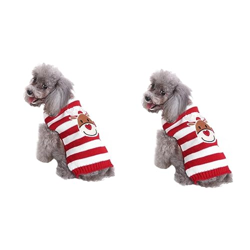 Housoutil 2St Weihnachtskatzenkleidung Weihnachtskatzenpullover Hund warme Kleidung Hundekleidung für mittelgroße Hunde Kleider Kleiner Hundepullover Welpenkleidung Haustier Hund Mantel Chef Housoutil 2St Weihnachtskatzenkleidung Weihnachtskatzenpullover Hund warme Kleidung Hundekleidung für mittelgroße Hunde Kleider Kleiner Hundepullover Welpenkleidung Haustier Hund Mantel Chef von Housoutil