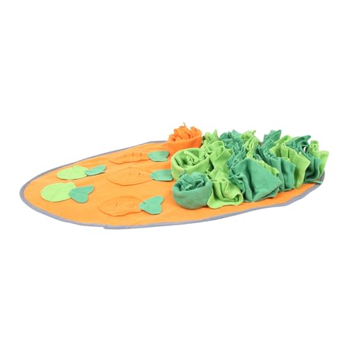 Housoutil Puzzle-Spielzeug 2St Slow Food Schnüffelpad Hamster-Suchmatte Karotten-Suchmatte Spielzeug Hündchen Heu Riechkissen Puzzle Plüsch Lernspielzeug von Housoutil