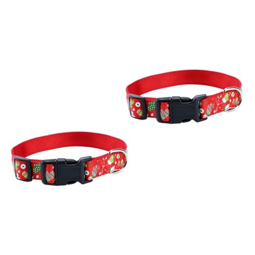 Housoutil 2St Weihnachten hundehalsband pet Supplies Weihnachts-Hundehalsband Gurt Welpenhalsbänder für kleine Welpen weihnachtshundehalsband Hund weihnachtshalsband Haustier Leinen rot Housoutil 2St Weihnachten hundehalsband pet Supplies Weihnachts-Hundehalsband Gurt Welpenhalsbänder für kleine Welpen weihnachtshundehalsband Hund weihnachtshalsband Haustier Leinen rot von Housoutil