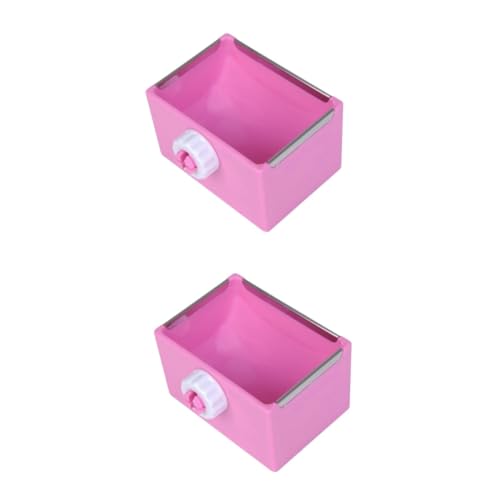 Housoutil 2St abziehbar kunststoffpaletten Katzen Accessoires meerschweinchen wassernapf Häschen-Feeder Futternapf für Haustierkäfige Kaninchenschale Hase Lieferungen Lebensmittel Fressnapf von Housoutil