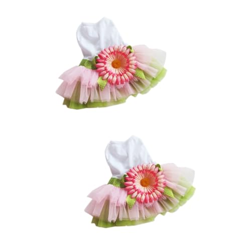 Housoutil 2 Stück Haustier-blumenkleid Hundekleid Stilvolle Weste Hemden und Bequem Größe S für Besondere Anlässe Housoutil 2 Stück Haustier-blumenkleid Hundekleid Stilvolle Weste Hemden und Bequem Größe S für Besondere Anlässe von Housoutil