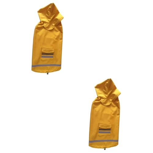 Housoutil 2 Stück Haustier-Regenmantel Für Mittelgroße Und Große Hunde Reflektierend Gelb 5XL Bequeme Passform Housoutil 2 Stück Haustier-Regenmantel Für Mittelgroße Und Große Hunde Reflektierend Gelb 5XL Bequeme Passform von Housoutil