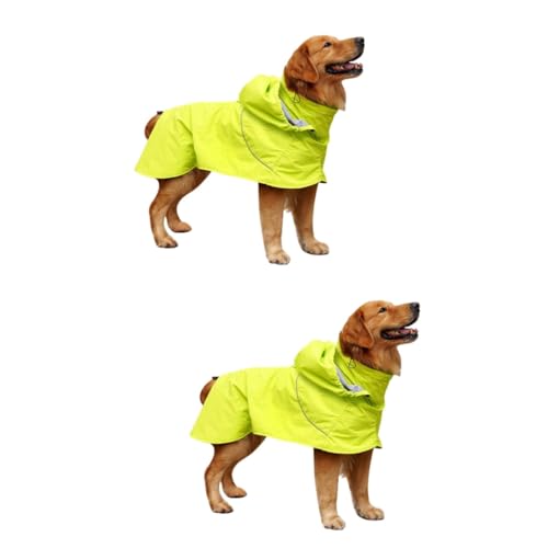 Housoutil 2st Poncho Regenjacke Regenmantel Für Haustiere Regenmantel Für Hunde Regenkleidung Für Haustiere Nylon-hunderegen Großer Hund von Housoutil
