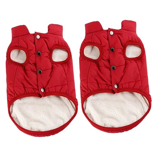 Housoutil 2stücke Kleiner Hundemantel Für Winter Warmes Baumwoll-gefüttertes Hoodie-Outfit Für Kleine Hunde s Rot Für Alltag Partys Und Fotoshootings Atmungsaktiv Und Modisch Housoutil 2stücke Kleiner Hundemantel Für Winter Warmes Baumwoll-gefüttertes Hoodie-Outfit Für Kleine Hunde s Rot Für Alltag Partys Und Fotoshootings Atmungsaktiv Und Modisch von Housoutil