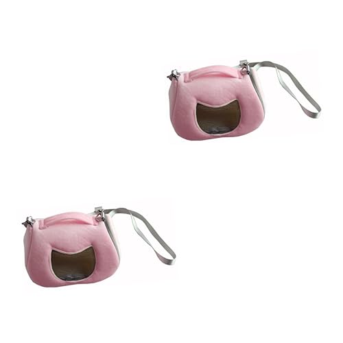 Housoutil 2St tiertransporttasche Haustierreisetasche Handtasche Reiserucksack Reisetasche für Haustiere Transportbox für Haustiere Kleiner Hamster Haustierzubehör Haustierkäfig Reisen Rosa Housoutil 2St tiertransporttasche Haustierreisetasche Handtasche Reiserucksack Reisetasche für Haustiere Transportbox für Haustiere Kleiner Hamster Haustierzubehör Haustierkäfig Reisen Rosa von Housoutil