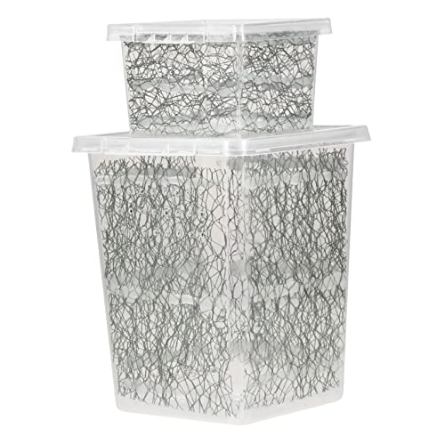 Housoutil Reptichip 2er-Box Futterbox Für Reptilien Terrarien Glasbehälter Reptilienboden Spinnengehege Haustier Spinne Schleichtiere Futterkasten Für Reptilien Plastik Kriechen von Housoutil