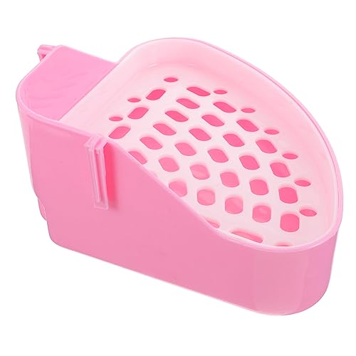 Housoutil 2er-Box Kaninchentoilette Kaninchen-töpfchentrainer Hamsterstreu Hamster-töpfchenstreu Meerschweinchen Toilette Kleine Haustiertoilette Hasenklo Dreieck Trainingsset Plastik von Housoutil