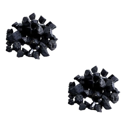 Housoutil Turmalin Schwarz Naturstein 2st Edelsteine Kristall Turmalin Fragmente Tasche Tostones Rohsteine Mineralien Housoutil Turmalin Schwarz Naturstein 2st Edelsteine Kristall Turmalin Fragmente Tasche Tostones Rohsteine Mineralien von Housoutil