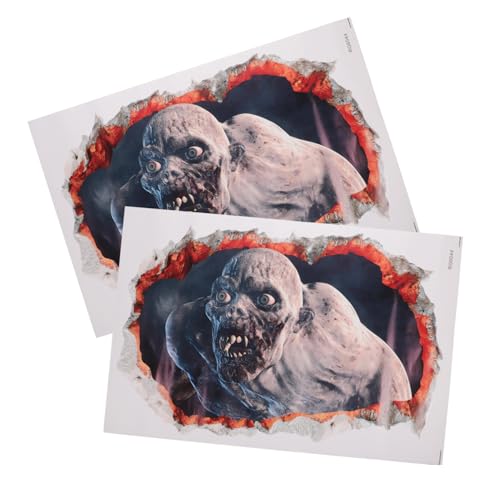 Housoutil Zombie-wandaufkleber 2 Stück Halloween Animatronische PVC-wandaufkleber Leicht Abziehbar Für Halloween-Dekoration Housoutil Zombie-wandaufkleber 2 Stück Halloween Animatronische PVC-wandaufkleber Leicht Abziehbar Für Halloween-Dekoration von Housoutil