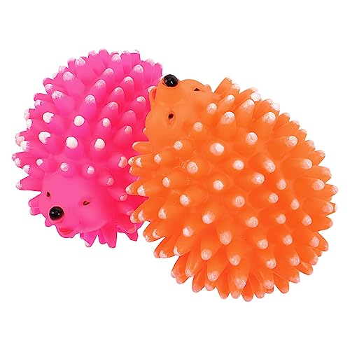 Housoutil Molarenspielzeug Für Haustiere 2 Stück Cartoon-Latex Quietschendes Hundespielzeug Zahnungsspielzeug Für Hunde Lustiges Quietschen Zufällige Farbe von Housoutil