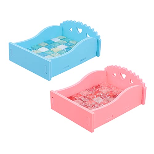 Housoutil 2 Stücke Meerschweinchen Kühlung Nest Matte Haustier Matte Für Tiere Bequem Schlaf Bett Zufällige Farbe von Housoutil
