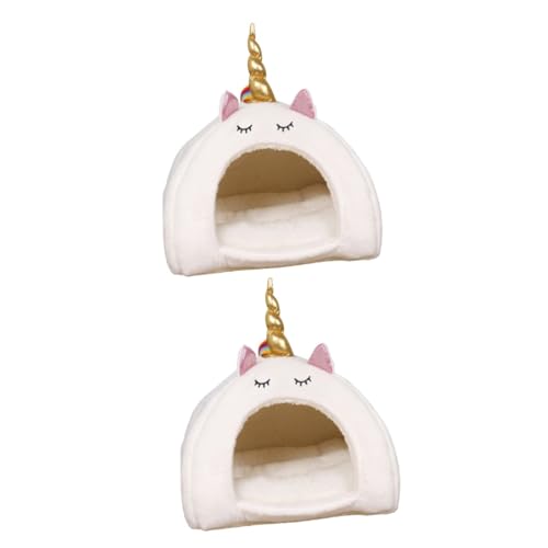 Housoutil 2 Stücke Hamster Bett Bettwäsche Warme Matte Eichhörnchen Nest Haustier Bett Housoutil 2 Stücke Hamster Bett Bettwäsche Warme Matte Eichhörnchen Nest Haustier Bett von Housoutil