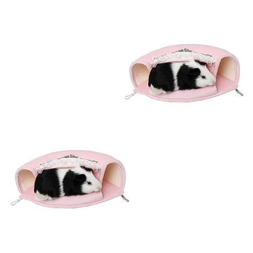 Housoutil Hamsterkäfig Hängematte 2st Meerschweinchen-hängematte Hängendes Bett Haustier Eichhörnchenbett von Housoutil