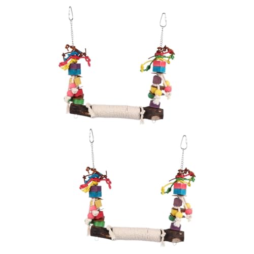 Housoutil 2 Stücke Vogel Papagei Spielzeug Schaukel Papagei Kauen Spielzeug Vogel Beißen Schaukel Haustier Vogel Barsch Spielzeug Helle Farben Housoutil 2 Stücke Vogel Papagei Spielzeug Schaukel Papagei Kauen Spielzeug Vogel Beißen Schaukel Haustier Vogel Barsch Spielzeug Helle Farben von Housoutil