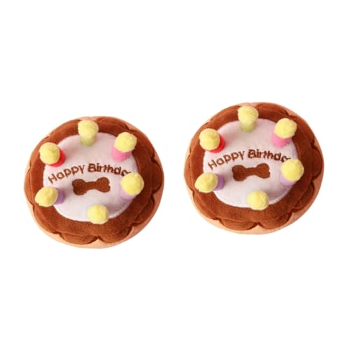 Housoutil 2 Stücke Einzigartige Hund Stofftier Haustier Schleifen Spielzeug Kuchen Plüsch Spielzeug Für Geburtstag Housoutil 2 Stücke Einzigartige Hund Stofftier Haustier Schleifen Spielzeug Kuchen Plüsch Spielzeug Für Geburtstag von Housoutil
