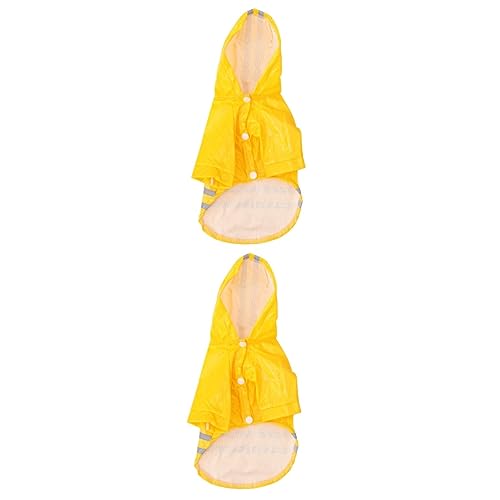 Housoutil 2 Stücke Haustier Regen Mantel Licht Reflektierende Hund Regen Winddicht Mode Mit Kapuze Regen Jacke Regenbekleidung Housoutil 2 Stücke Haustier Regen Mantel Licht Reflektierende Hund Regen Winddicht Mode Mit Kapuze Regen Jacke Regenbekleidung von Housoutil