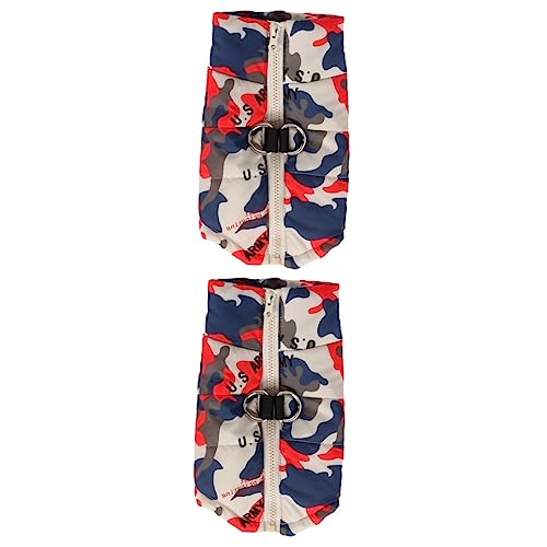 Housoutil 2stücke Hundemantel Camouflage Praktischer Regenmantel Für Hunde Atmungsaktiv Bequem Für Herbst Und Winter Robustes Design Für Modebewusste Haustiere Housoutil 2stücke Hundemantel Camouflage Praktischer Regenmantel Für Hunde Atmungsaktiv Bequem Für Herbst Und Winter Robustes Design Für Modebewusste Haustiere von Housoutil