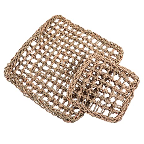 Housoutil 2St Quadratische geflochtene Stroh Matte Tierschutz kau Beschäftigung Bodenmatte Handgefertigt weiden Kaninchennest gewebte Bettmatte Kaninchenmatte Weben Meerschweinchen Hase Gras Housoutil 2St Quadratische geflochtene Stroh Matte Tierschutz kau Beschäftigung Bodenmatte Handgefertigt weiden Kaninchennest gewebte Bettmatte Kaninchenmatte Weben Meerschweinchen Hase Gras von Housoutil