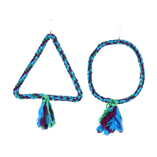 Housoutil 2St Schaukelspielzeug Papagei Bird Toys Vogelspielzeug Papageien-Schaukel Papageien-Spielzeugset Spielzeuge Kauspielzeug für Vögel Vogel-Baumwollschaukel beissen die Schaukel Seil Housoutil 2St Schaukelspielzeug Papagei Bird Toys Vogelspielzeug Papageien-Schaukel Papageien-Spielzeugset Spielzeuge Kauspielzeug für Vögel Vogel-Baumwollschaukel beissen die Schaukel Seil von Housoutil
