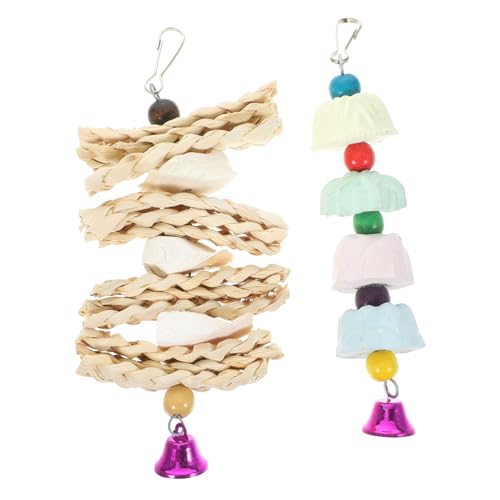 Housoutil 2 Stücke Vogel Papagei Spielzeug für Vögel Hängen Kauen Spielzeug Sicher Material Helle Attraktive für Ziervögel Housoutil 2 Stücke Vogel Papagei Spielzeug für Vögel Hängen Kauen Spielzeug Sicher Material Helle Attraktive für Ziervögel von Housoutil