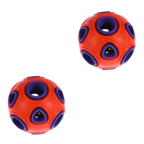 Housoutil 2St rundes Loch Leckereien für große Hunde Beißspielzeug für Welpen Welpenzahnen Spielzeuge Sporttrainingsspielzeug für Haustiere pet kicherball kauen Ball Spielen Hundeball Housoutil 2St rundes Loch Leckereien für große Hunde Beißspielzeug für Welpen Welpenzahnen Spielzeuge Sporttrainingsspielzeug für Haustiere pet kicherball kauen Ball Spielen Hundeball von Housoutil