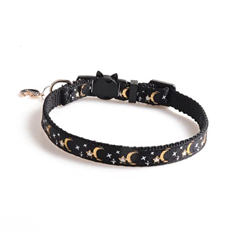 Housoutil Bequeme Haustier-Halskette Katzenanhänger Stern- und Mondmotiv Verstellbar und Abnehmbar für Die Ihres Haustiers Housoutil Bequeme Haustier-Halskette Katzenanhänger Stern- und Mondmotiv Verstellbar und Abnehmbar für Die Ihres Haustiers von Housoutil