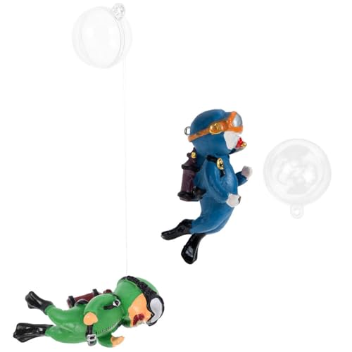 Housoutil Aquarium-Ornament-Set 2-teilig Dekorative Schwimmende Taucher Von Fish Tank Decoration Bezaubernde Aquarium-Ornamente Taucherfigur Housoutil Aquarium-Ornament-Set 2-teilig Dekorative Schwimmende Taucher Von Fish Tank Decoration Bezaubernde Aquarium-Ornamente Taucherfigur von Housoutil
