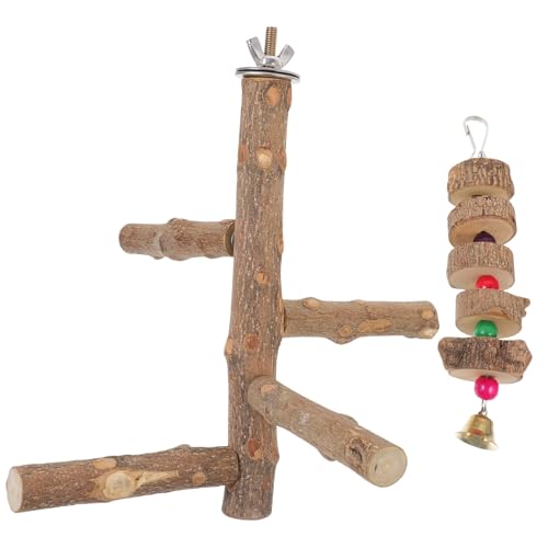 Housoutil Vogel-stäbchen-Spielzeug-Set Naturholz Papageien-Zweig Sitzstange Ständer Für Vögel Papageien-kletterstange Für Den Käfig Zufällige Farbe Housoutil Vogel-stäbchen-Spielzeug-Set Naturholz Papageien-Zweig Sitzstange Ständer Für Vögel Papageien-kletterstange Für Den Käfig Zufällige Farbe von Housoutil