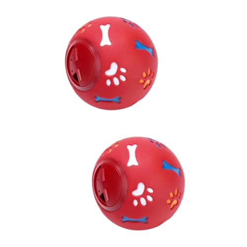 Housoutil 2stücke Hundespielzeug Mit Futterleck-Funktion Interaktiver Roter Ball Für Hunde Großes Langlebiges Und Leicht Zu Reinigendes Spielzeug Fördert Die Intelligenz Und Macht Das Housoutil 2stücke Hundespielzeug Mit Futterleck-Funktion Interaktiver Roter Ball Für Hunde Großes Langlebiges Und Leicht Zu Reinigendes Spielzeug Fördert Die Intelligenz Und Macht Das von Housoutil