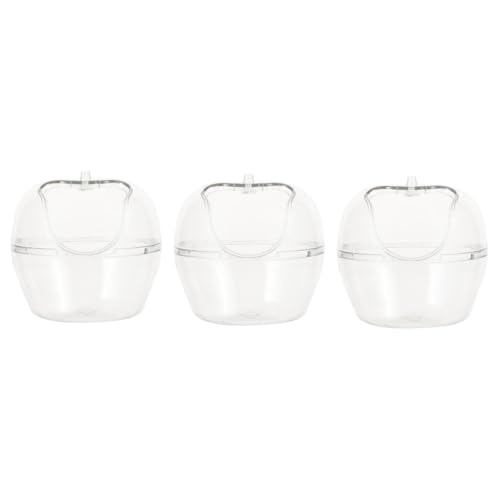 Housoutil 3stücke Transparente Hamster Badezimmer Sandbad Container Praktischer Sandbadbehälter Für Kleintiere Wie Hamster Zwerghamster Chinchillas Und Mäuse Für Pflege Und Hygiene von Housoutil