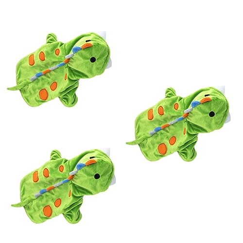 Housoutil 3 STK Kleidung für Haustiere Rollenspiel-Outfits Katzen-Dinosaurier-Outfit Pullover Decke Hoodie Kleider Haustierzubehör Haustier-Outfit dreidimensional einstellen Polyester von Housoutil