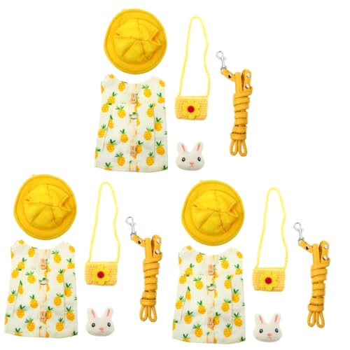 Housoutil 3 Sets Adorable Pet Und Set Mit Komfortabler Weicher Baumwolle Voll Für Bauch Und Hals Bunny Mit Leine Housoutil 3 Sets Adorable Pet Und Set Mit Komfortabler Weicher Baumwolle Voll Für Bauch Und Hals Bunny Mit Leine von Housoutil
