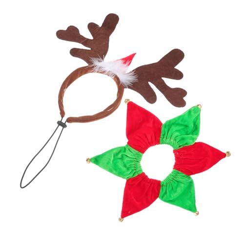 Housoutil 3 Sätze Haustier-Weihnachts-Stirnband Hunde weihnachtsdekoration Urlaub Haustier Haarband Tiara Haargummi Weihnachts-Haustier-Outfit-Accessoire Weihnachtskragen für Haustier Geweih Housoutil 3 Sätze Haustier-Weihnachts-Stirnband Hunde weihnachtsdekoration Urlaub Haustier Haarband Tiara Haargummi Weihnachts-Haustier-Outfit-Accessoire Weihnachtskragen für Haustier Geweih von Housoutil