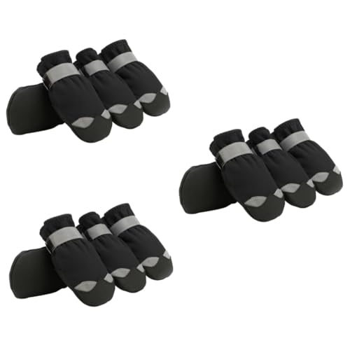 Housoutil 3 Sets Hundeschuhe Schutz Haustier Schneestiefel -Skid Paw Dog Boot Leggings Housoutil 3 Sets Hundeschuhe Schutz Haustier Schneestiefel -Skid Paw Dog Boot Leggings von Housoutil