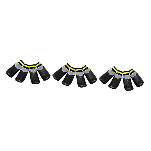 Housoutil 3 Sets Hundestiefel Für Schneefeste Booties Und Socken – Größe 2 Schwarz Pro Set von Housoutil