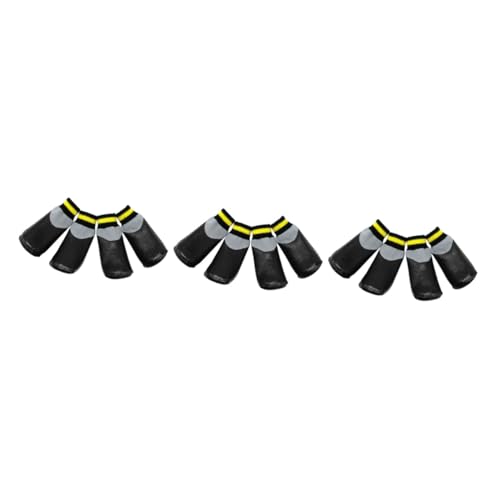 Housoutil 3 Sets Gemütliches Schuhwerk Für Hunde: - Booties Socken Größe 1 Schwarz Schützen Sie Die Pfoten Ihres Haustieres von Housoutil