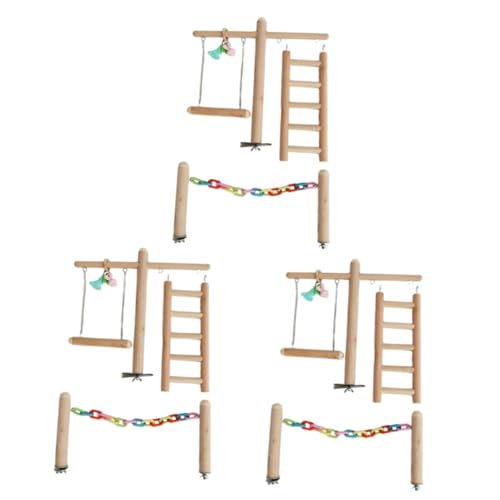 Housoutil 3 Sätze Kauspielzeug für Papageien Nymphensittich-Spielplatz Papageienglocken Spielzeug Vogelbarsch Spielzeuge Papageiennagespielzeug Papageienspielzeug kauen Vogel Stehen Hölzern Housoutil 3 Sätze Kauspielzeug für Papageien Nymphensittich-Spielplatz Papageienglocken Spielzeug Vogelbarsch Spielzeuge Papageiennagespielzeug Papageienspielzeug kauen Vogel Stehen Hölzern von Housoutil