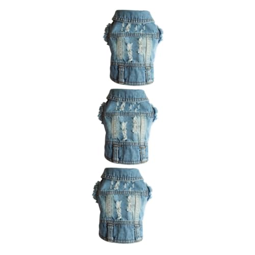 Housoutil 3-teilige Haustierweste Denim-hundeweste Hundekleidung Hundeweste Für Die Jahreszeiten Modestil Weste Für Hunde Housoutil 3-teilige Haustierweste Denim-hundeweste Hundekleidung Hundeweste Für Die Jahreszeiten Modestil Weste Für Hunde von Housoutil