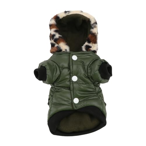 Housoutil 3 Stücke Warme Mantel Welpen Hoodie Fleece Material S Armee Grün Hund Bekleidung Housoutil 3 Stücke Warme Mantel Welpen Hoodie Fleece Material S Armee Grün Hund Bekleidung von Housoutil