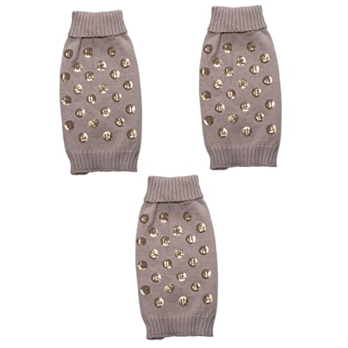 Housoutil 3-teiliges Hundepullover-Set Für Hunde Squama-Muster Warm Und Stilvoll Haustier-Accessoire Maschinenwaschbar Grau Größe XL Housoutil 3-teiliges Hundepullover-Set Für Hunde Squama-Muster Warm Und Stilvoll Haustier-Accessoire Maschinenwaschbar Grau Größe XL von Housoutil