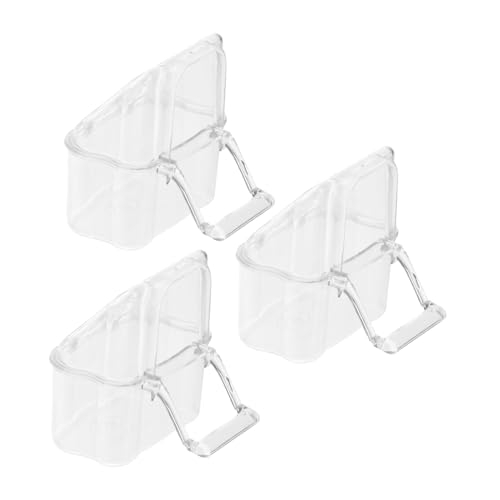 Housoutil 3Er-Packung Futterbox für Papageien Käfig pet Lebensmittel Container Futterbecher für Vogelkäfige Fenster-Vogelhäuschen Vogel Fütterer Futterhalter für Vögel Papageienschale Plugin Housoutil 3Er-Packung Futterbox für Papageien Käfig pet Lebensmittel Container Futterbecher für Vogelkäfige Fenster-Vogelhäuschen Vogel Fütterer Futterhalter für Vögel Papageienschale Plugin von Housoutil