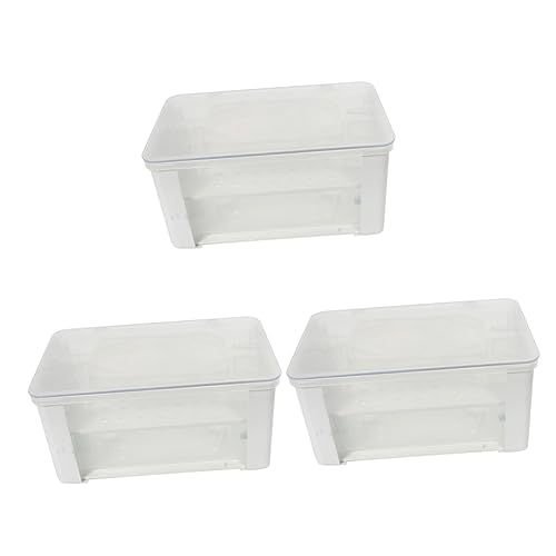 Housoutil 3st Filterbox Für Schildkrötenbecken Terrarien Aquarienfilter Aquarieninnenfilter Glas-Container Bodenfilter Für Fischbecken Verdreifachen Plastik Weiß Aquarium von Housoutil