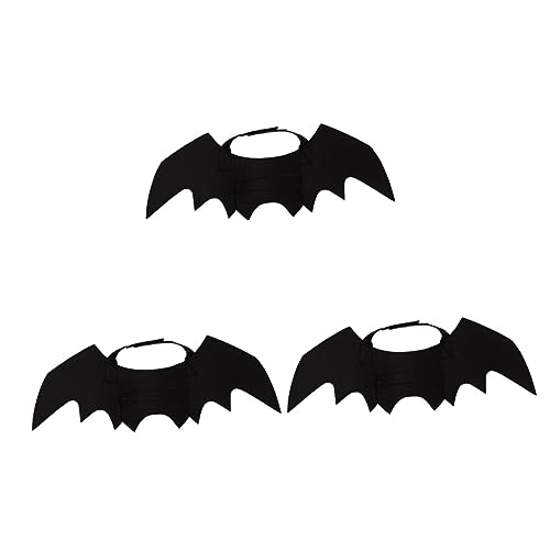 Housoutil 3-teiliges Haustierkostüm Für Mittelgroße Hunde Lustiges Fledermausflügel-Outfit Partykleidung Für Hunde Haustierkleidung Halloween-verkleidung Modische Hundekleidung von Housoutil