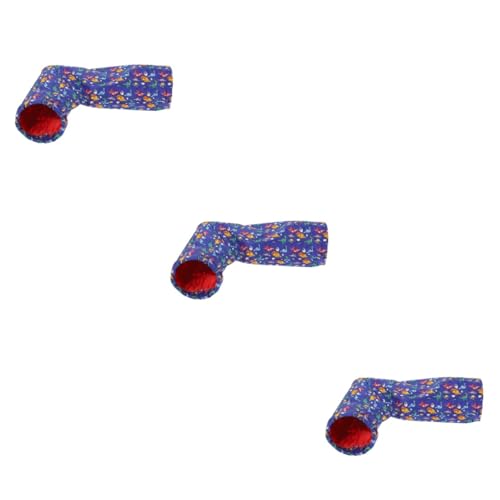 Housoutil 3 Stücke Hamster Hideout Meerschweinchen Verstecken Tunnel Tier Tunnel Spielzeug Wohnkultur Haustier Bett Zubehör von Housoutil