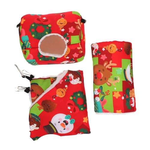 Housoutil Warmes Haustierbett 3-teiliges Hamster-schlafbett Weihnachts-haustiernest Hängenest Für Kleintiere Haustier-tunnelbett Für Zuhause Housoutil Warmes Haustierbett 3-teiliges Hamster-schlafbett Weihnachts-haustiernest Hängenest Für Kleintiere Haustier-tunnelbett Für Zuhause von Housoutil