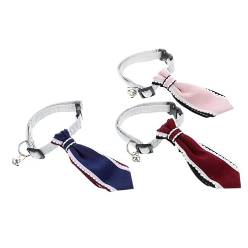Housoutil Hautfreundliches Katzen-/hundehalsband Haustier-Krawatte Ornament Welpen-Gentleman-Krawatte 3-teiliges Set Housoutil Hautfreundliches Katzen-/hundehalsband Haustier-Krawatte Ornament Welpen-Gentleman-Krawatte 3-teiliges Set von Housoutil