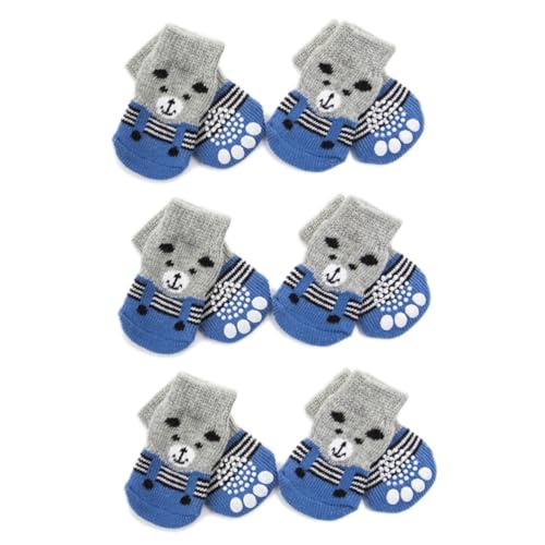 Housoutil 3 Stücke Hund Socken Haustier Baumwolle Socken Für Welpen Nicht Haustier Socken Größe XL Halten Pfoten Sauber Warm von Housoutil